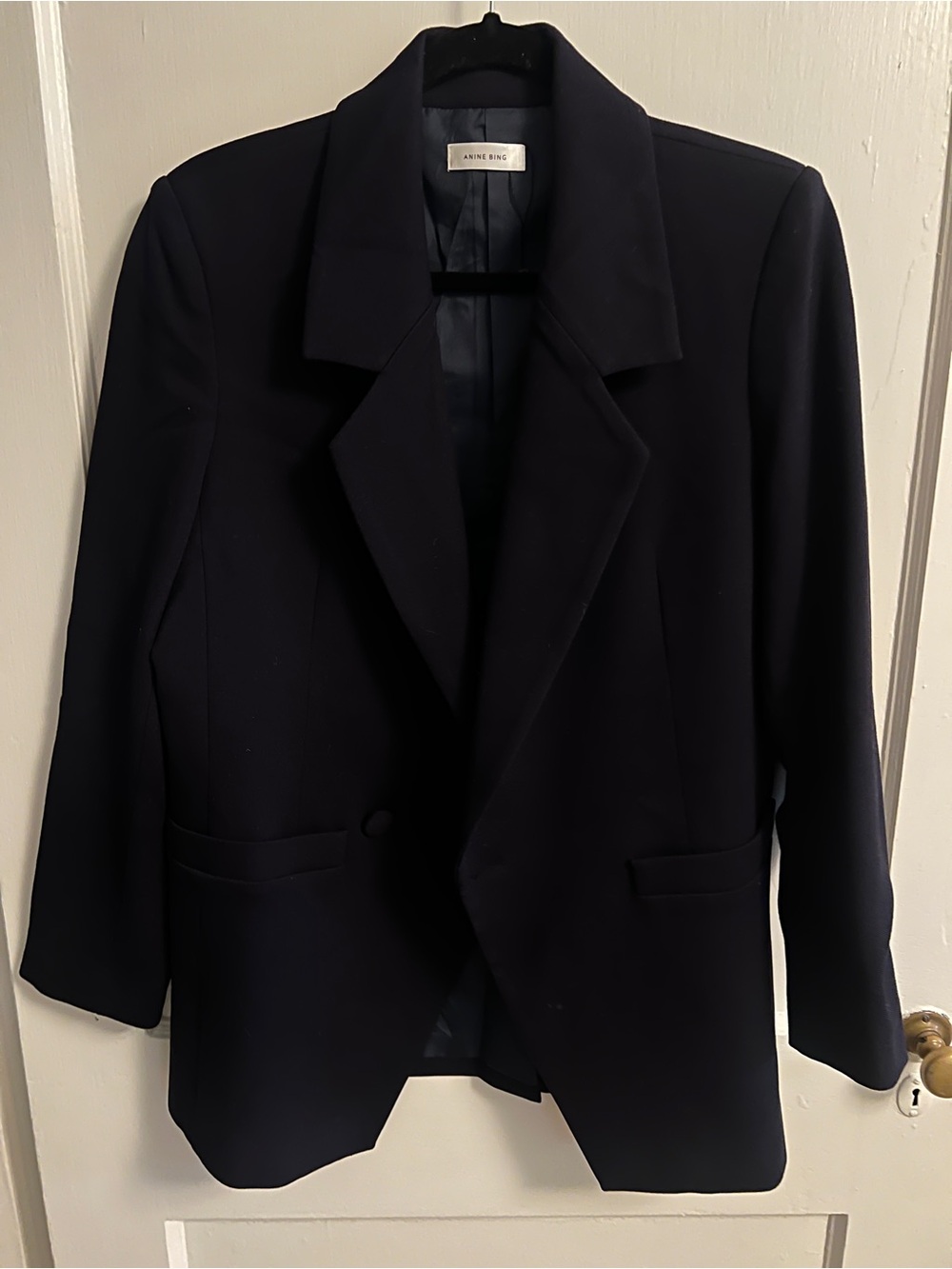 Anine Bing Navy Blazer Size Large